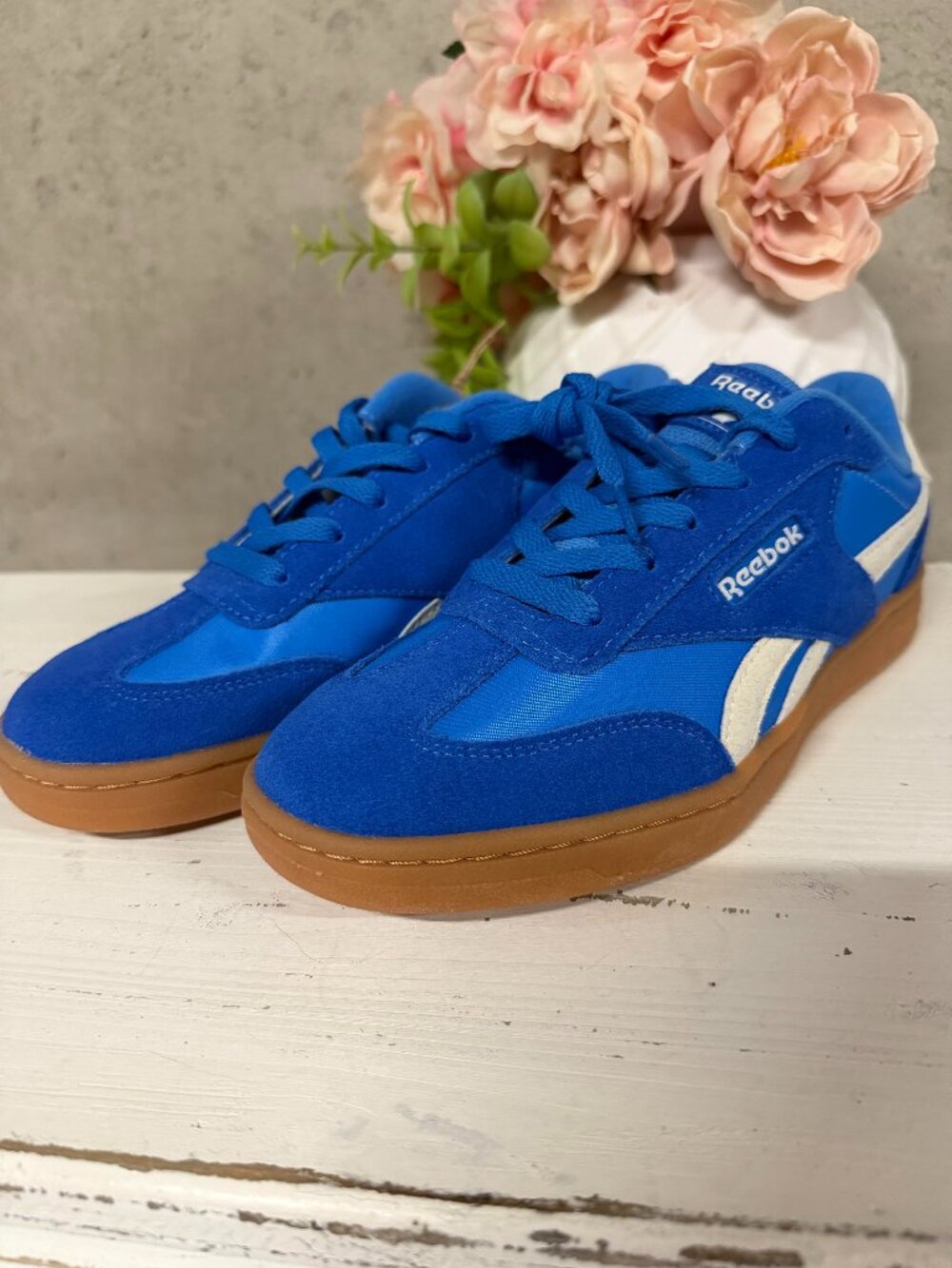 NWT Reebok Forte Lounger Blue Suede Sneaker - Size 7.5